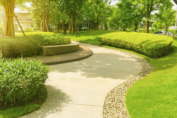 Cement Walkway Installation in Sterling