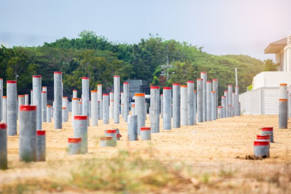 Concrete Pile Installation in Sterling