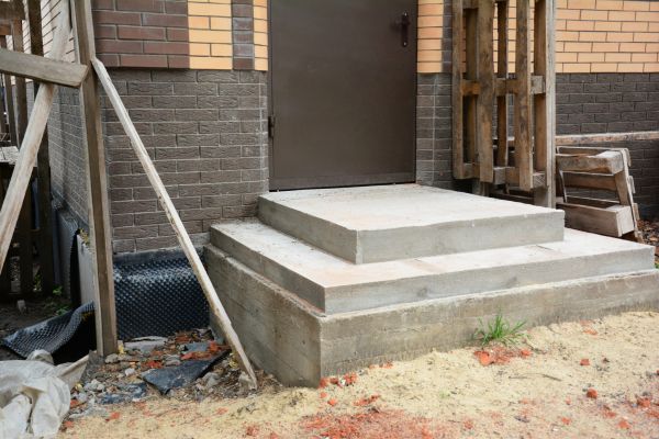 Cement Steps Construction in Sterling