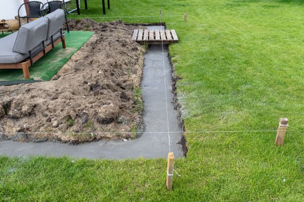 Cement Footer Installation in Sterling