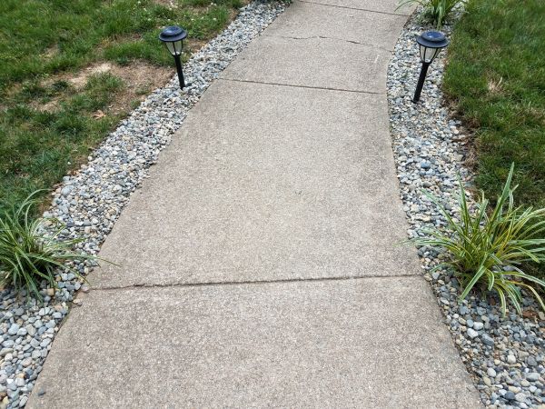 Cement Path Construction in Sterling