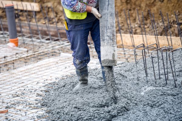 Cabin Foundation Pouring in Sterling